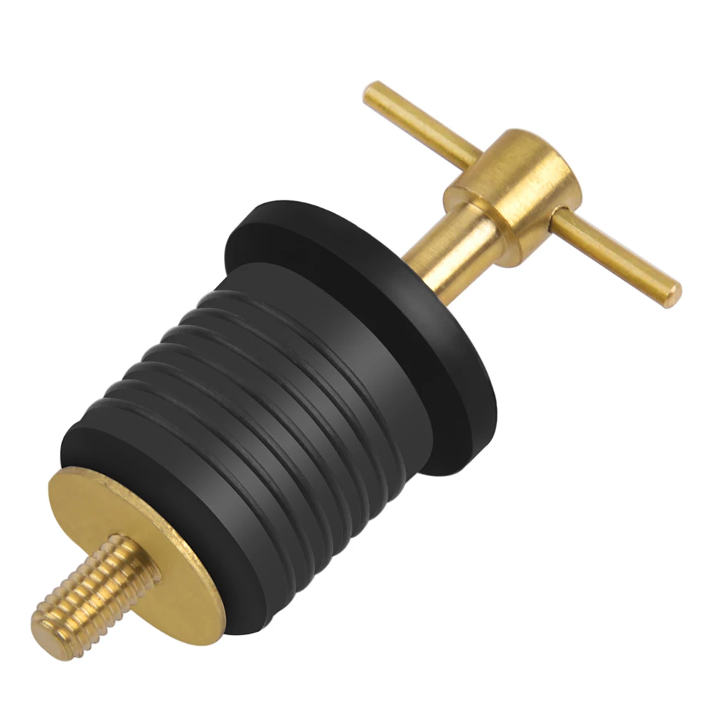 2.68inch Twist Type Brass Rubber Drain Plug 2.99inch Long Brass Drain Tube Livewell Marine Boat Accessories