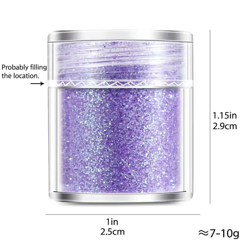 18 Bottles Nail Art Sequins Filling Flash Glitter Powder UV Epoxy Resin Pigment X4YA