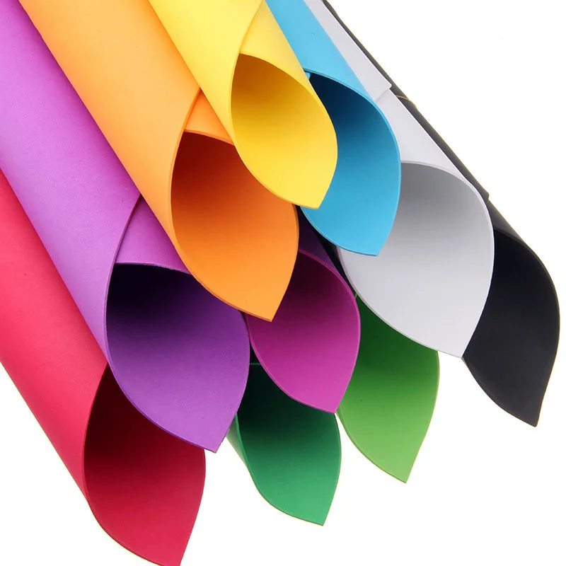 50*50 Cm 2mm Multicolor PE Foam Paper Handmade Sponge Fold Scrapbooking Crafts Flowers Background DIY Handmade Gift Card Decor