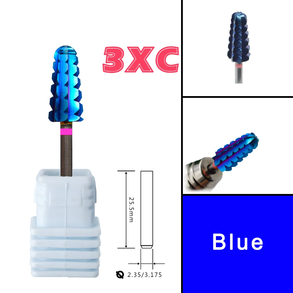 Carbide Volcano Carbide Tungsten barrel nail Carbide stable shank Accessories Cutter pedicure drill bits