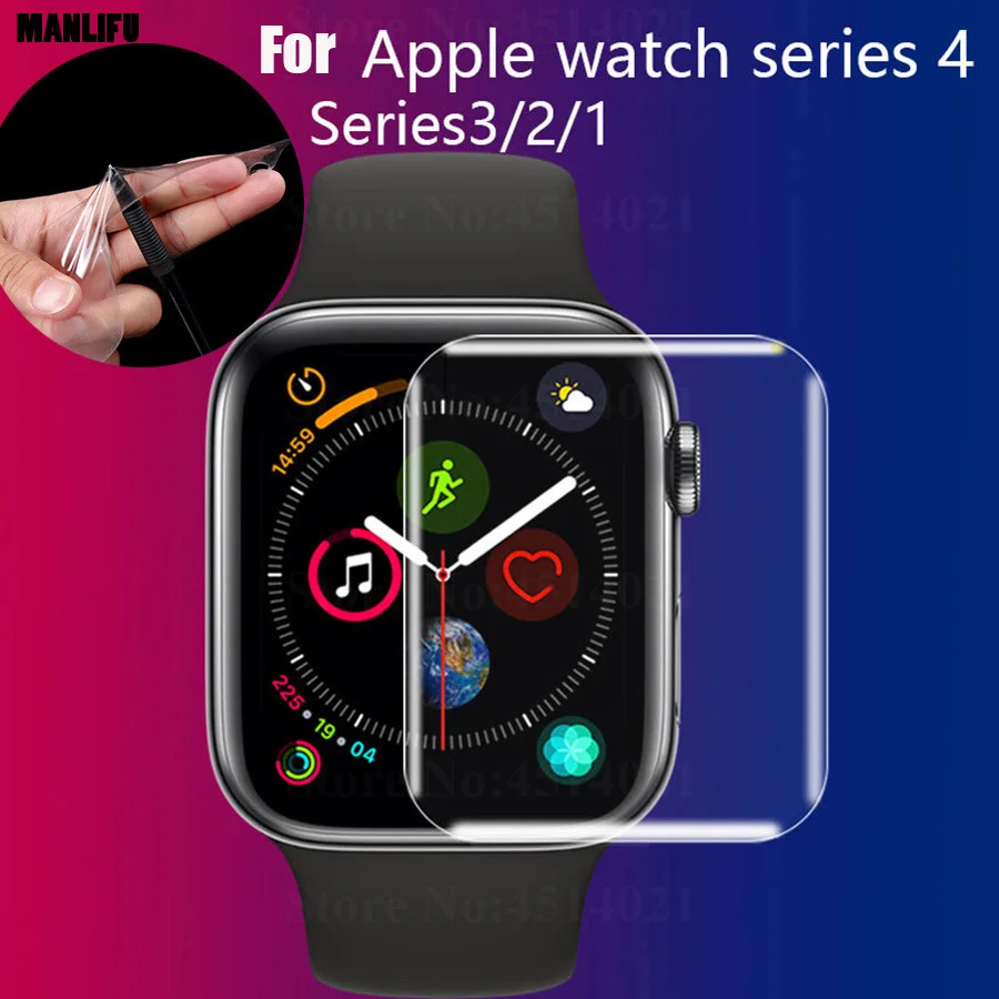 

Защитная пленка из мягкого ТПУ 3D с полным покрытием для iWatch Apple Watch Series 2/3/4/5 38 мм 42 мм 40 мм 44 мм защита экрана (не стекло)