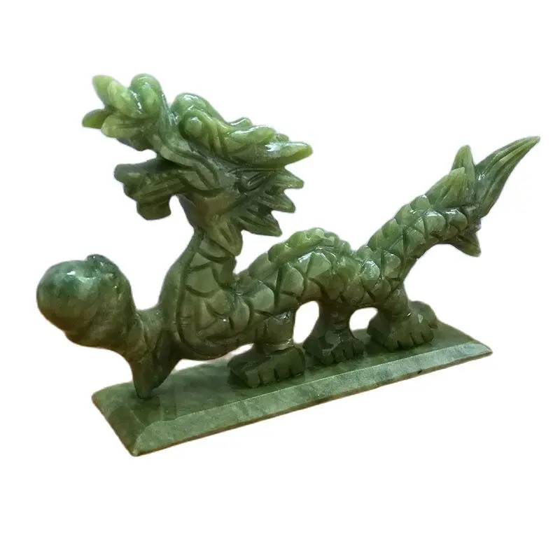 

China Handmade Jade Carving Natural Jade Dragon Fengshui Decoration