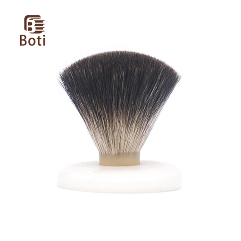 Boti Brush-SHD Black Badger Hair Knot  Fan Type Handmade Beard Care Tool Men's Beard Tool Daily Beard Products