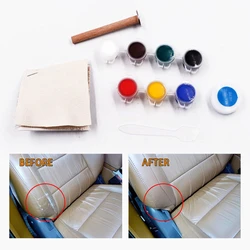 Liquid Skin Leather Repair Kit No Heat Liquid Leather Auto Car Seat Sofa Vinyl Repair Kit  Holes Scratch Cracks Rips