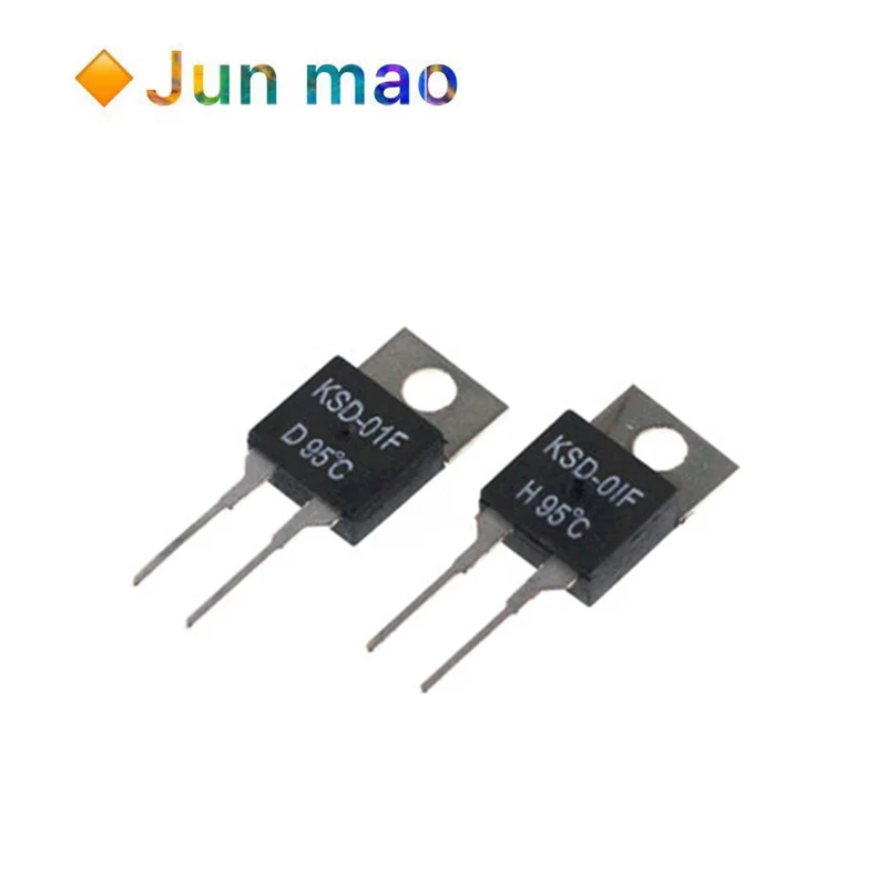 40 50 60 70 80 90 100 DegC NC Normally Closed NO Normally Open 1.5A Thermal Switch Temperature Sensor Thermostat KSD-01F JUC-31F