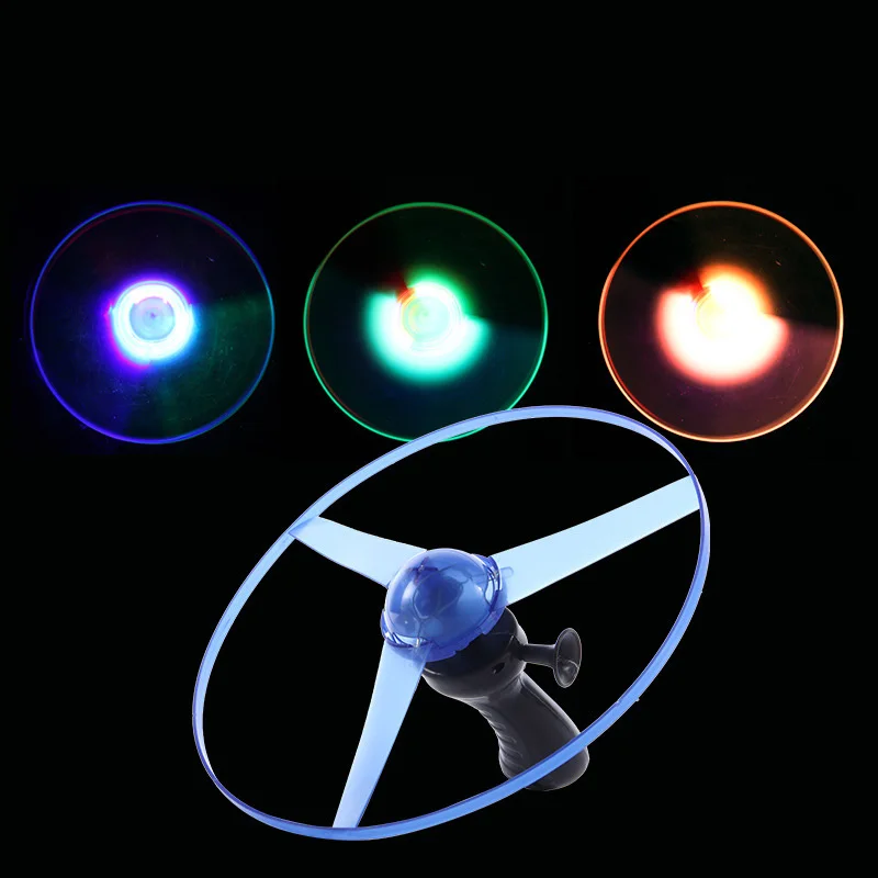 Platillo de línea de tracción para deportes al aire libre, OVNI con iluminación LED, interacción creativa de padres e hijos, 7 colores, gran oferta, 1 unidad, 2021