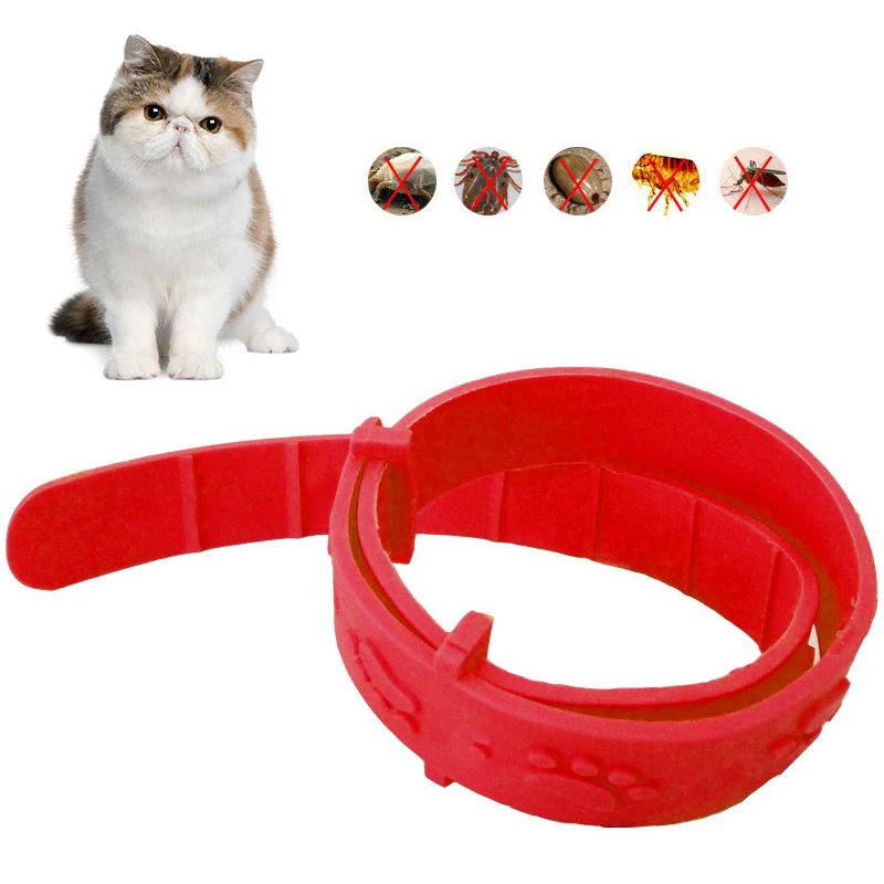 Anti Flea Mite Tick Collar No Flea Grooming Quadruple Effectively Removal Flea Protect Pet Kitten Remedy Neck Pet Supplies Cat