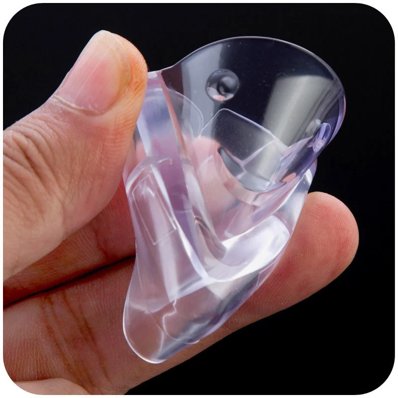 4pc Silicone Protector tavolo angolo autoadesivo trasparente scrivania angolo bordo copertura protezioni anticollisione per la sicurezza del bambino del bambino