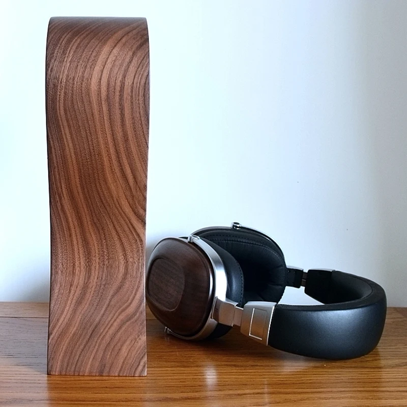 ヘッドフォン,コンピューター,デスクトップ,ディスプレイ用の木製ウォールナット,ハイエンド,1ユニット用のヘッドフォンホルダー