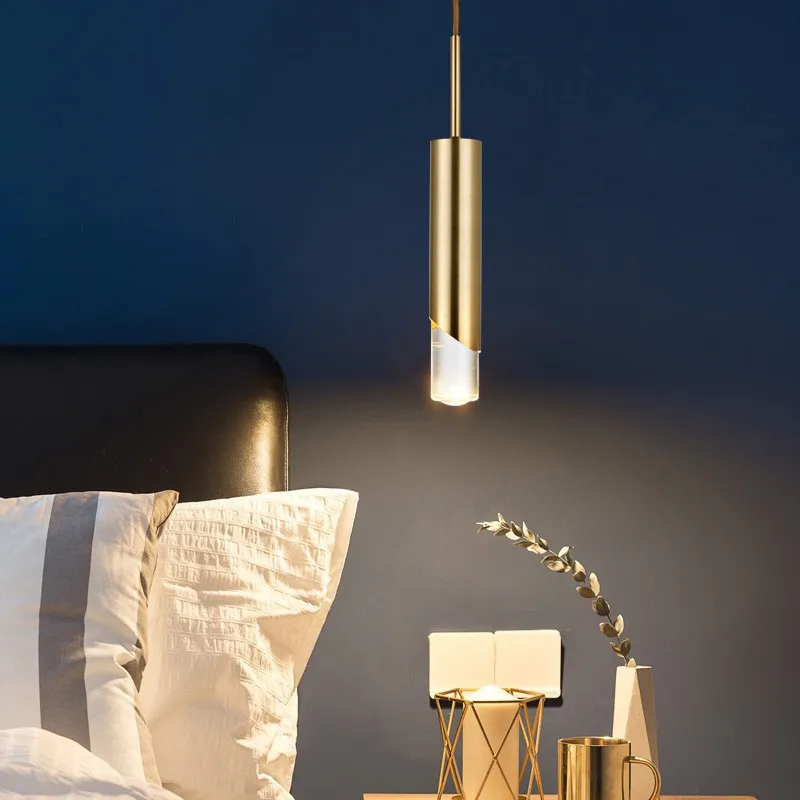 Modern Pendant Light Led Gold Nordic Minimalist Hangling Lighting Living Bedroom Dining Restaurant Bar Bedside Lamp Suspension