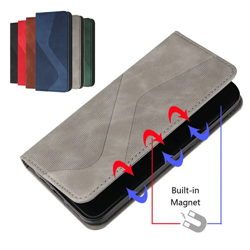 Ultra-thin Magnetic Leather Case For OPPO Realme 7 7i Pro 5G C11 C15 Wallet Flip Stand Phone Book Cover