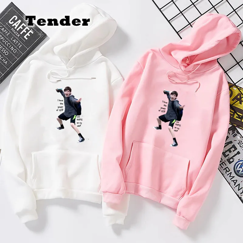 

New Arrival 2021 Pink Hoodie Women'S Clothing Funny letter Long Sleeve Graphic Print Oversized Sweatshirt Winter Clothes