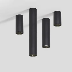 Cylinder Dimmable COB LED Downlights 10W LED Long Tube Spot Lights AC85~265V LED Ceiling Lights Indoor Background Lighting