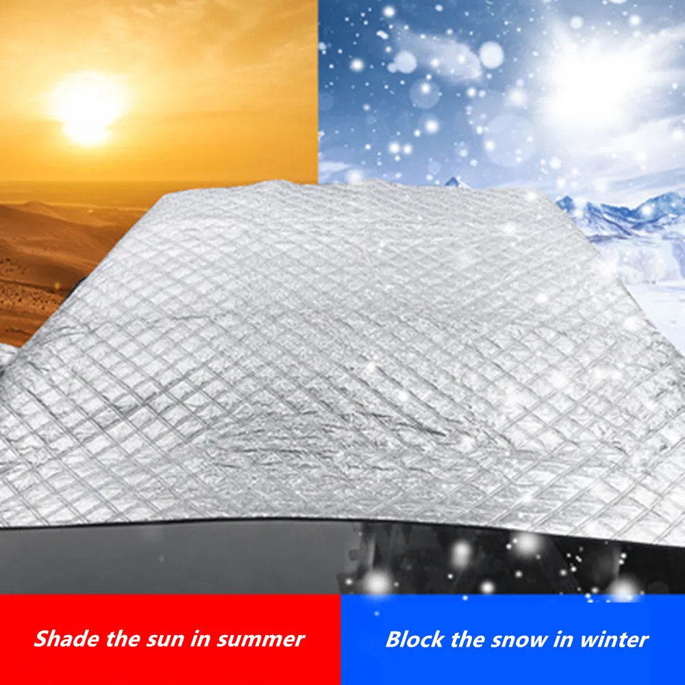 Car Styling Sunshade Snow Ice Shiled Car Windshield Snow Sun Shade Waterproof Protector Cover Car Front Windscreen Cover