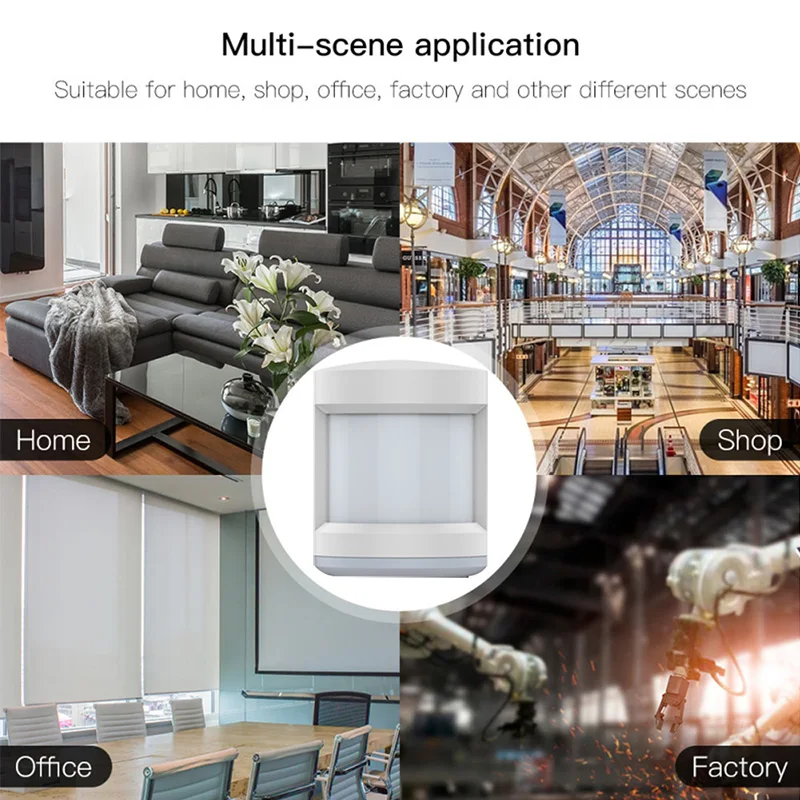 Smart Life Tuya ZigBee Pir Sensor Battery Powered Smart Wireless WIFI PIR Motion Sensor Detector Home Alarm System with Gateway