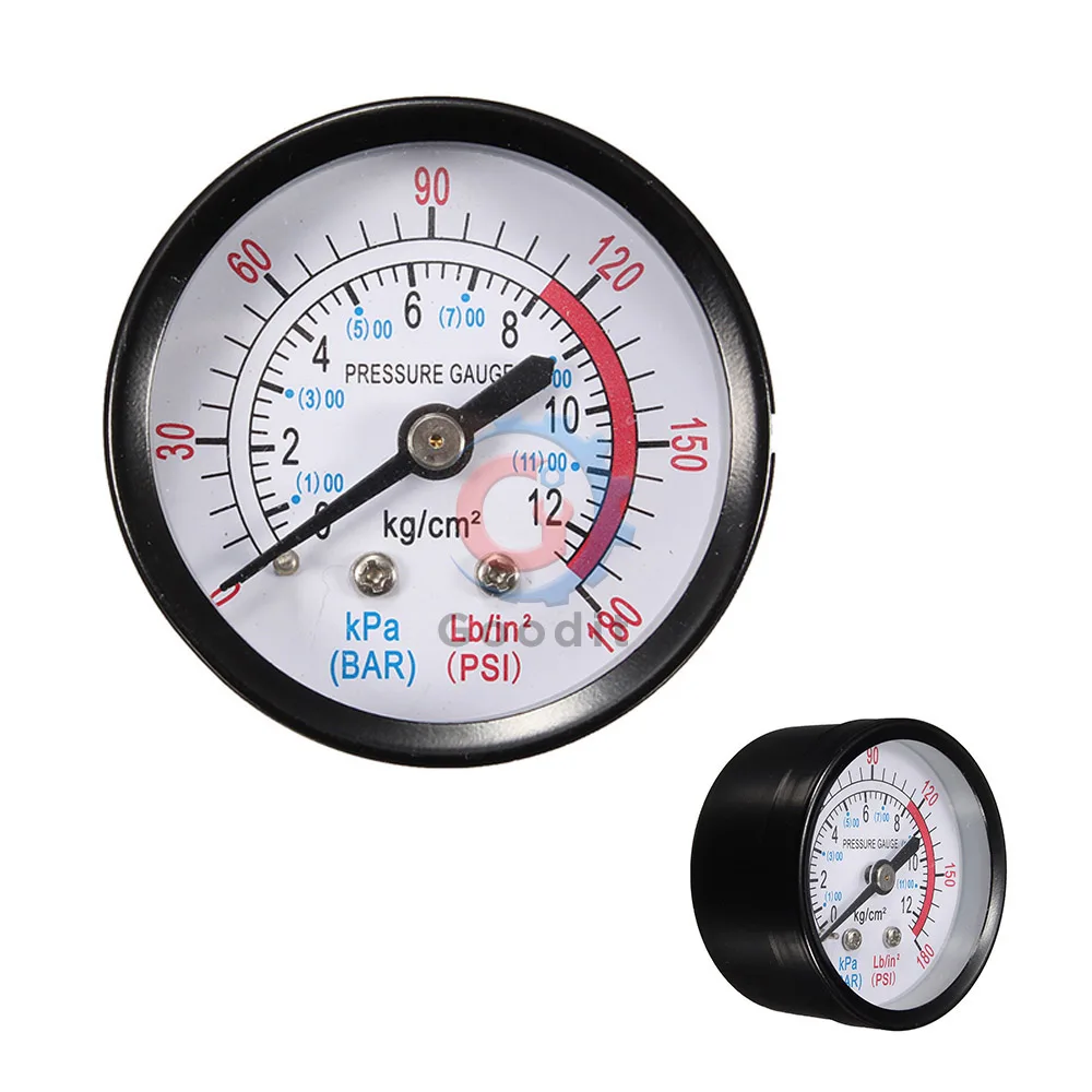 Mini Vacuum Manometer Dial Dual Scale Dial Gauge 1/4\