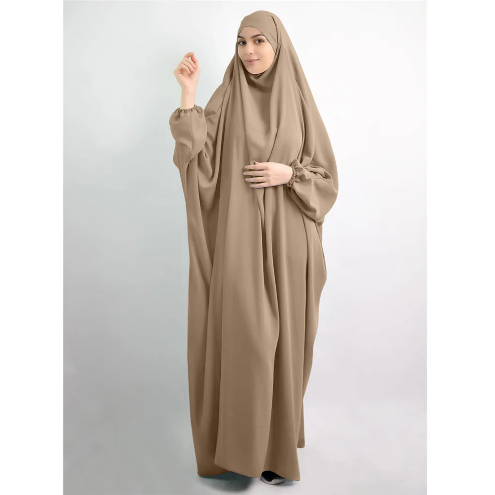 

Eid Hooded Muslim Women Hijab Dress Prayer Garment Robes Abaya Long Khimar Full Cover Ramadan Gown Abayas Islamic Clothes Niqab