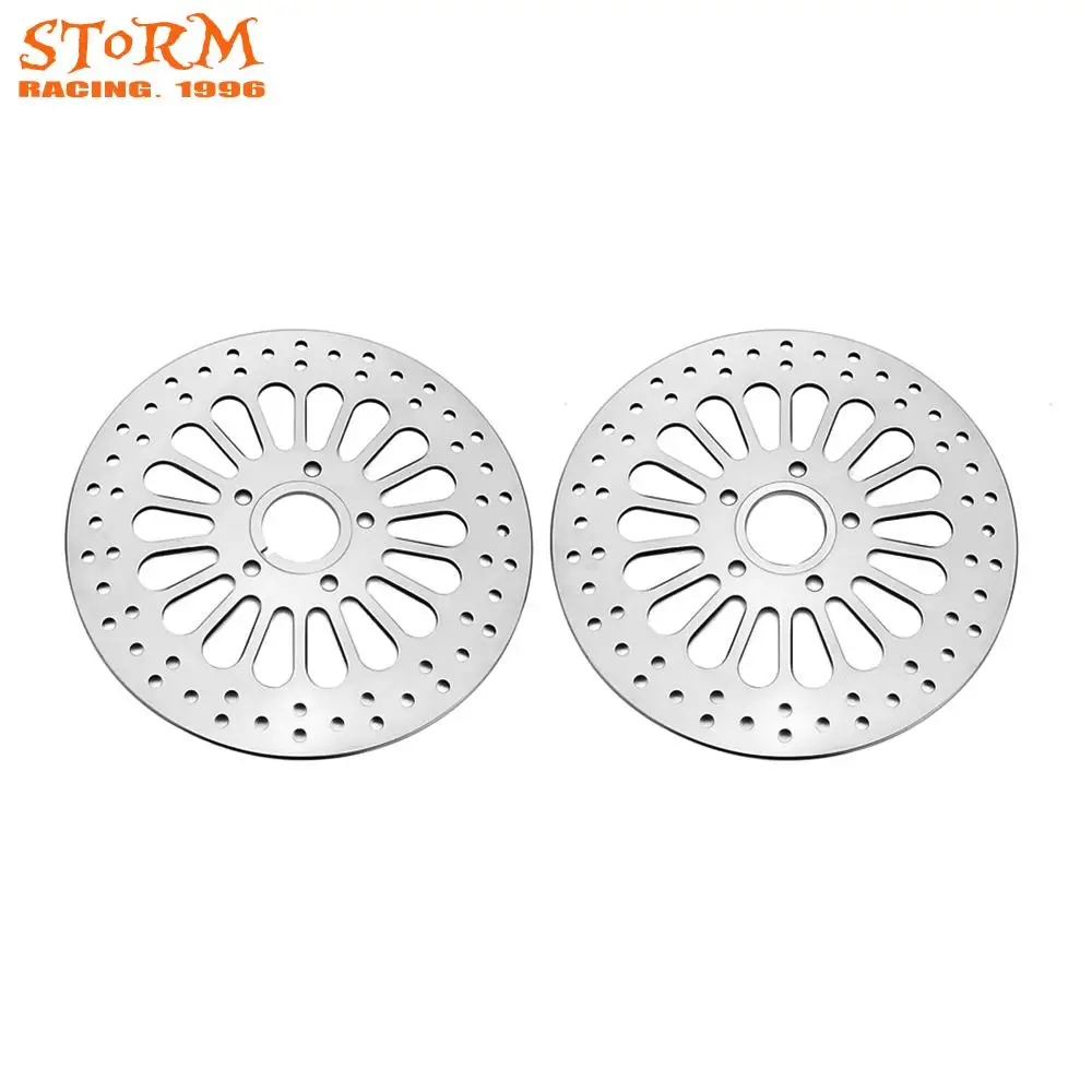 Motorcycle Front Rear Brake Disc Rotor For HARLEY Touring Softail Sportster Dyna 1984-2013 420 Stainless Steel