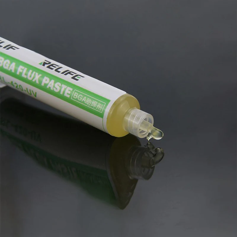 RL-420-UV Solder Flux Paste 10cc Flux paste lead-free solder paste BGA PCB No-Clean Welding Advanced Oil Soldering Repair Tools