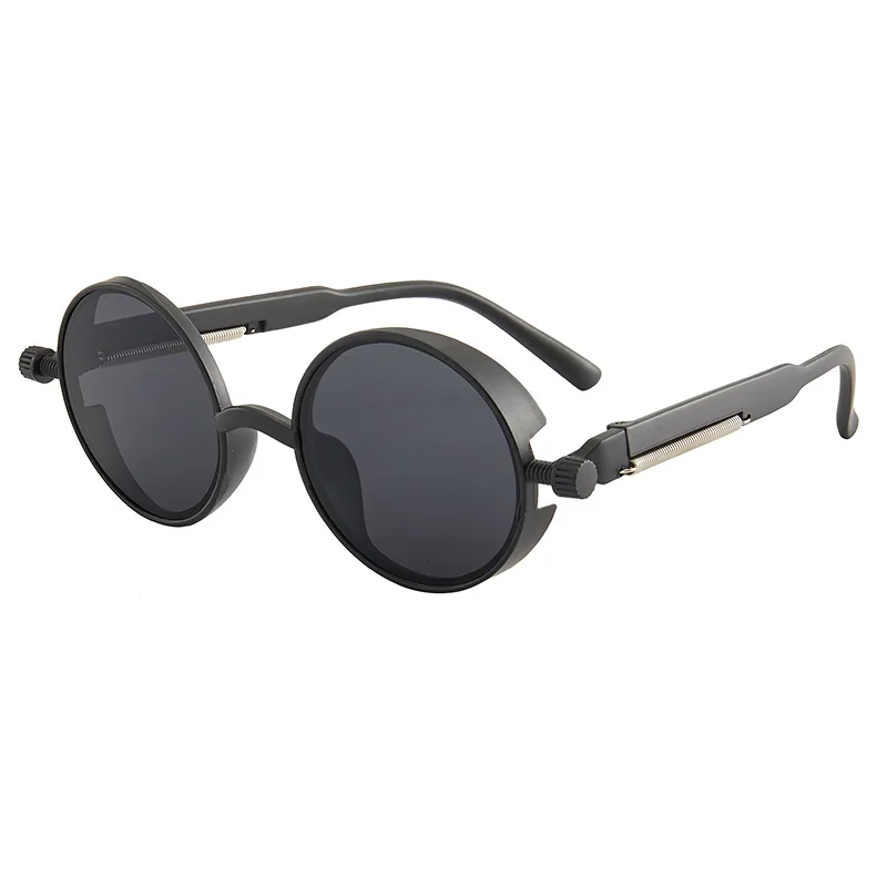 Klassische Gothic Steampunk Sonnenbrille Luxus Marke Designer Hochwertige Männer und Frauen Retro Runde PC Rahmen Sonnenbrille