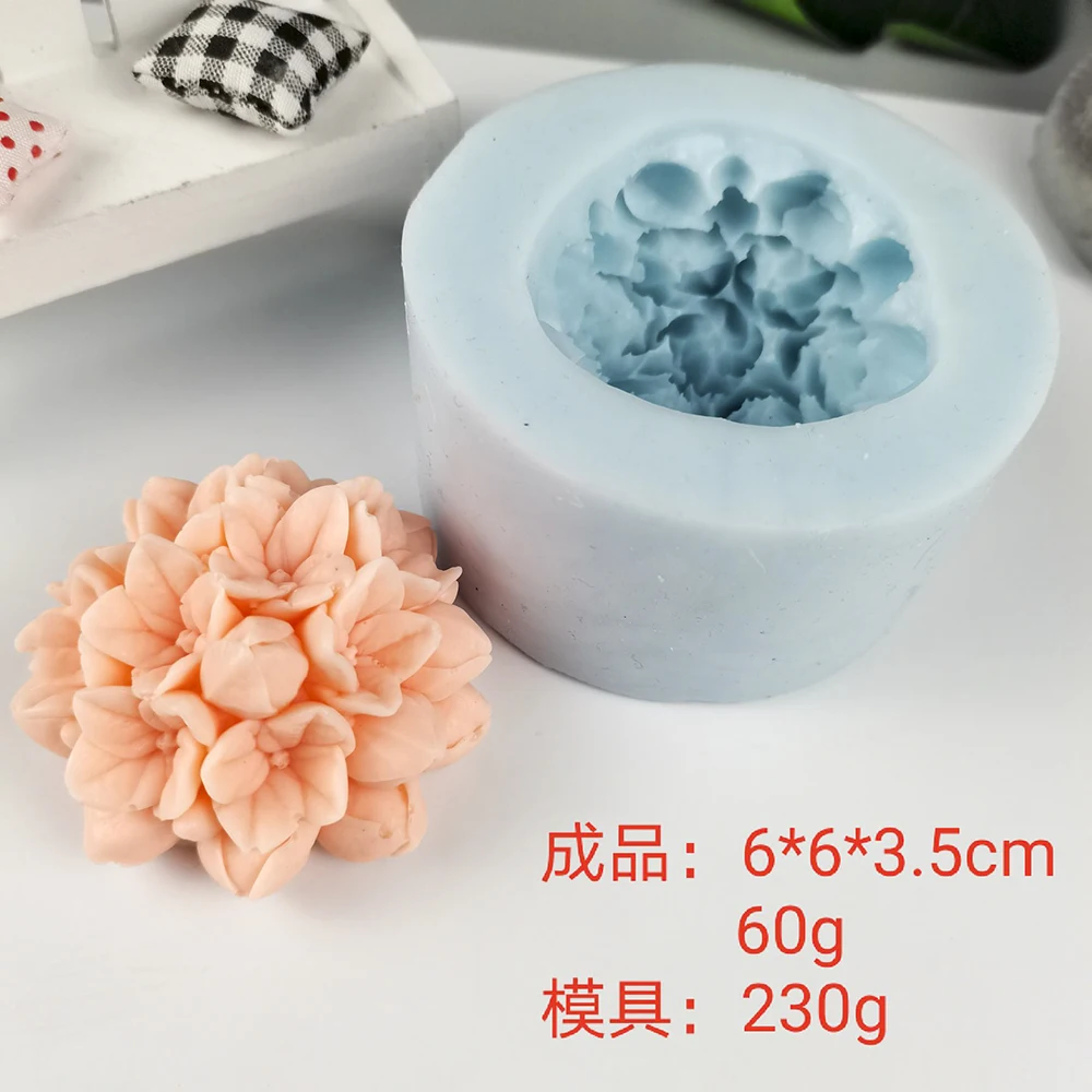 

PRZY-Silicone Flower Soap Mold, Plant Molds, Ochid Flowers, Candle Molds, Bouquet Making, Clay Resin, Hydrangea, HC0283