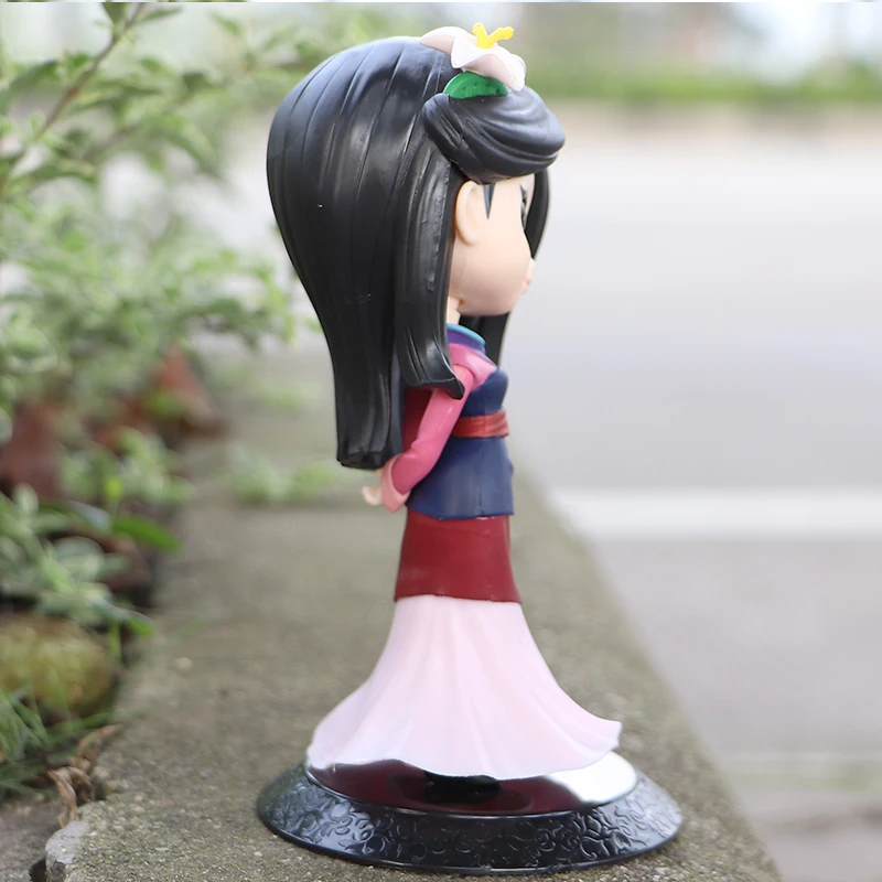 Mininstants-Q Posket Princess Mulan Figure Model Toys, Cake Figure, Animation Model Dolls, Home Decor, Birthday Party Gifts, 14cm