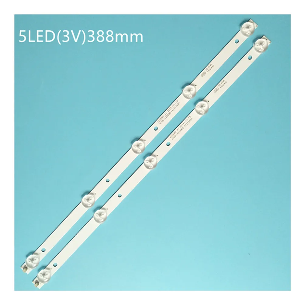 100% New 2pcs/Kit 24 inch 23.6'' LED Backlight Strip for TV K236WD 4708-K236WD-A1213K01 24J1000 5-LEDs