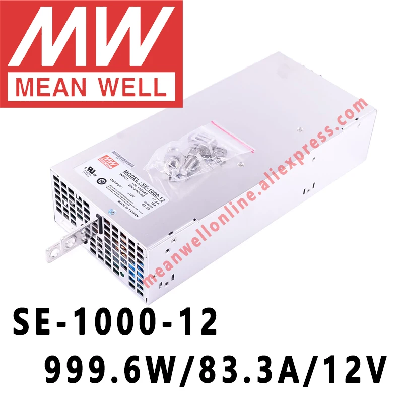 SE-1000-12 Mean Well 999.6W/83.3A/12V DC Single Output Power Supply meanwell online store