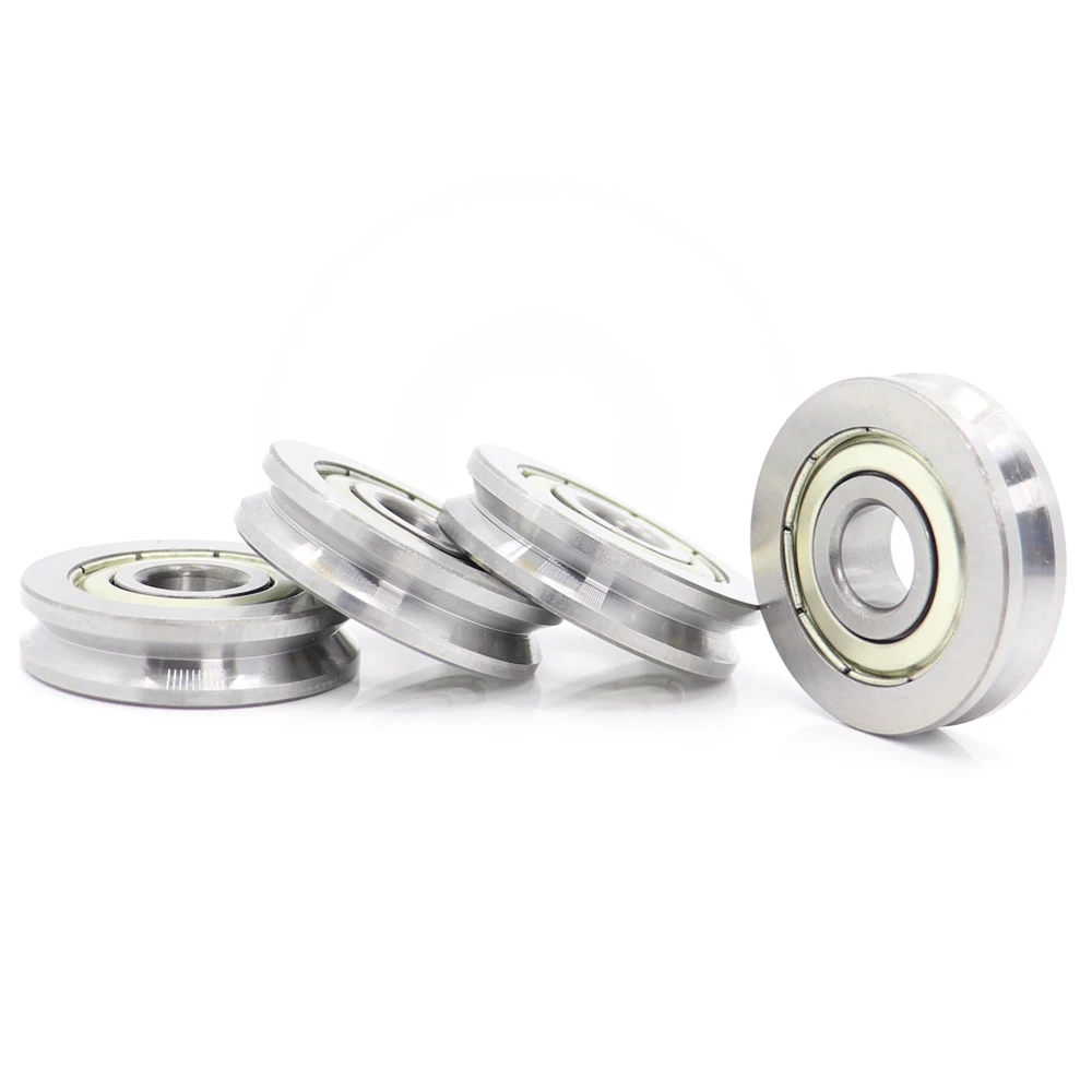 V Groove Sealed Ball Bearing ( 4 PCS ) 10*35*9 10*35*11 mm Pulley Wheel Bearings V4.1/2.1 V4/1 Guide Track Rlooer Bearing