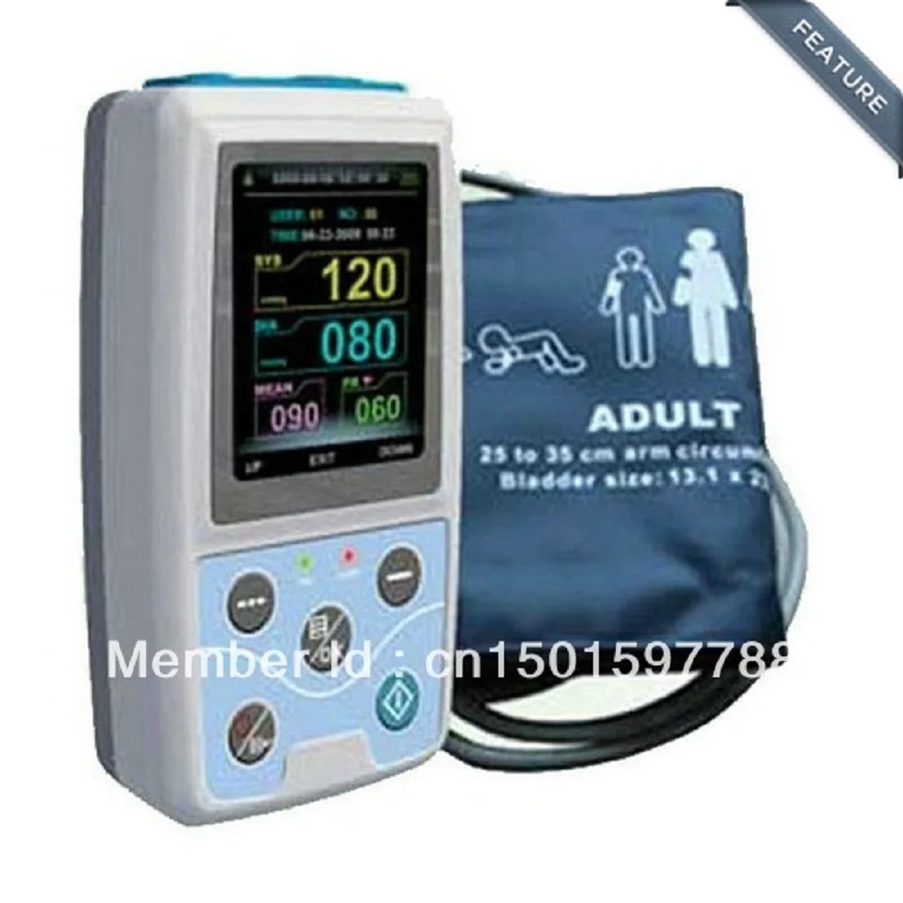 24 hours Ambulatory Blood Pressure Monitor, Pulse Rate Monitor, SPO2 & NIBP Patient Monitor, PM50, CE approved