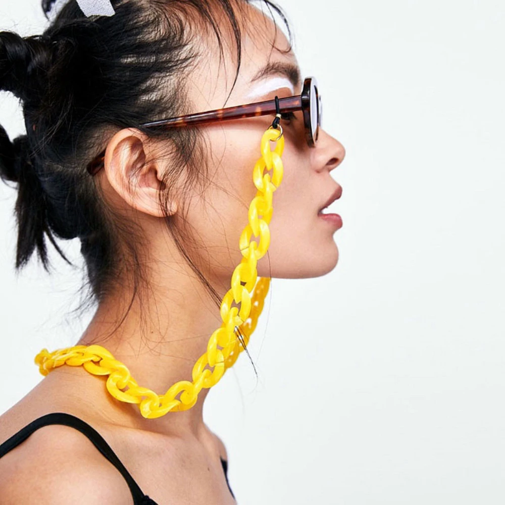 Neue Gesichtsmaske Ketten Acryl Gläser Kette Halter Lanyard Hängen Lesen Brillen Maske Frauen Männer Hals Ketten Halter Seil Strap – Detail 8
