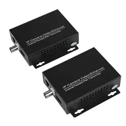 1 par de extensor de cabo de transmissão ethernet ip over coax hd, kit de rede eoc coaxial, câmeras de segurança cctv