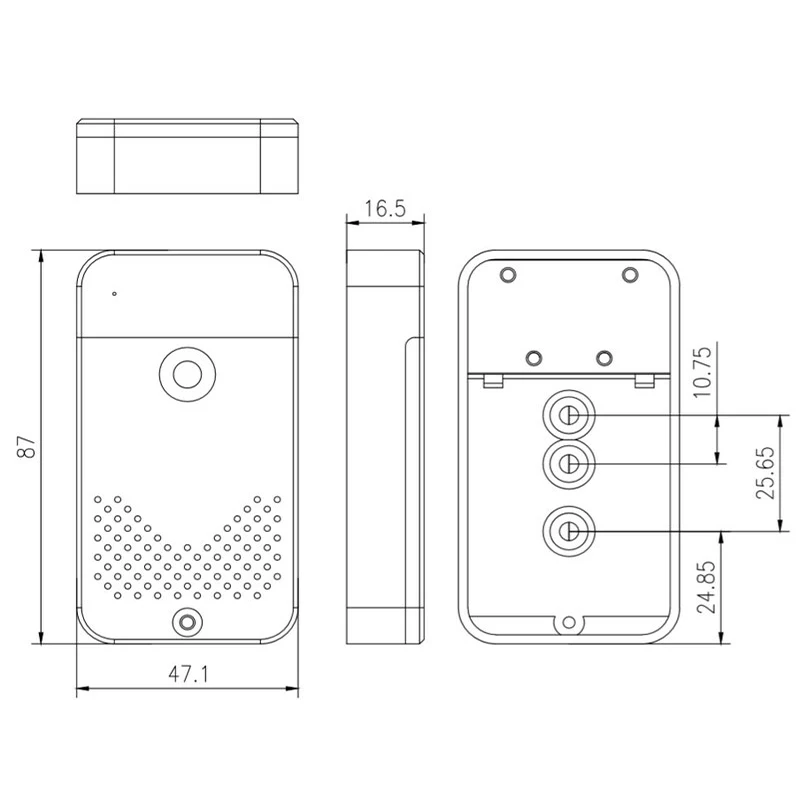 Black Plastic Battery Box Enclosure Case For Access Control System Easy Installation Have Control Board Position