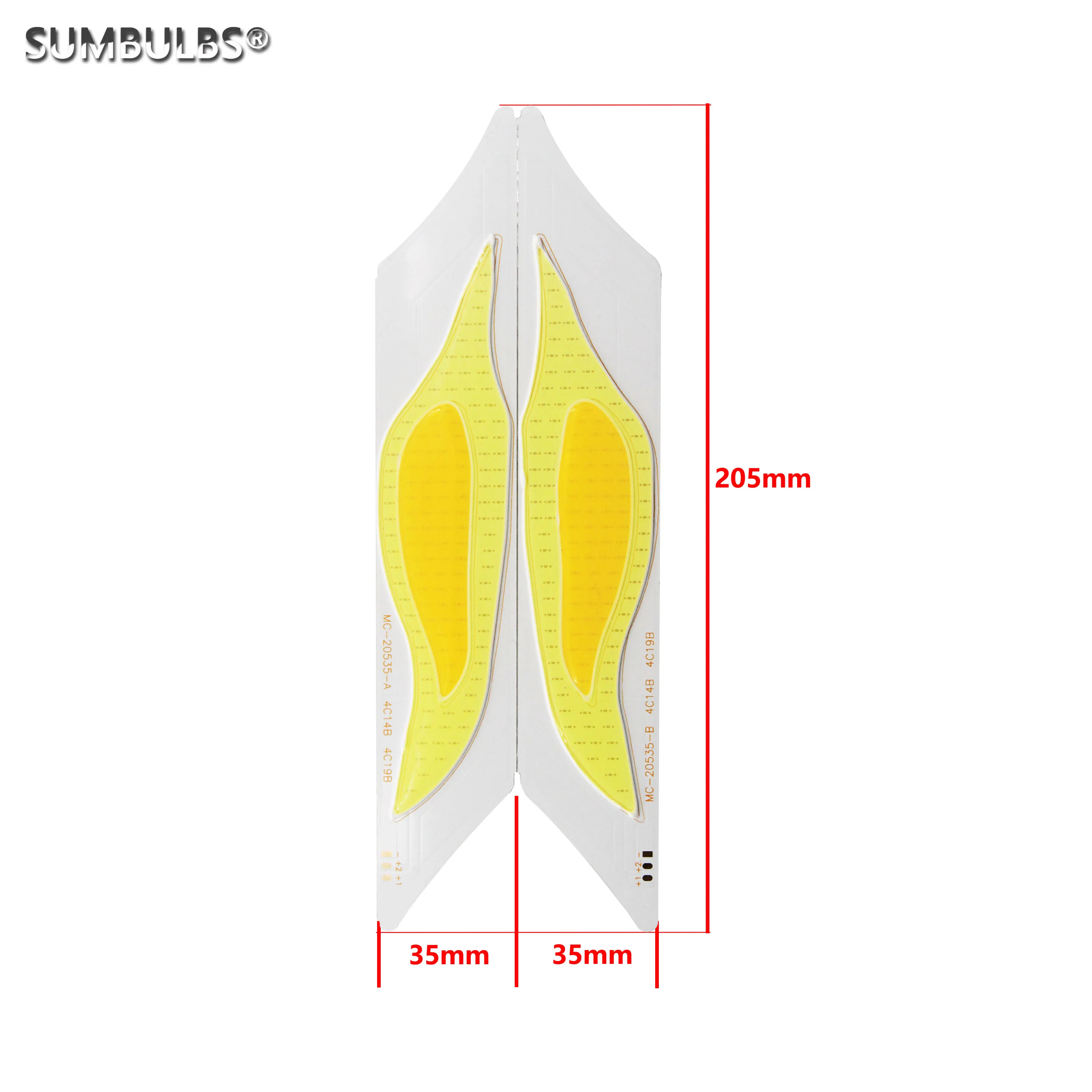 

Manufacturer Special Custom DC 12v 5w LED COB Strip Light Source Double Color Bulb for DIY Fashion Auto Daytime Running Lamp