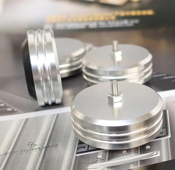 KYYSLB диаметр 45height19.5мм усилитель шасси машины ноги алюминиевого сплава резиновый амортизатор машина ноги спикер ноги