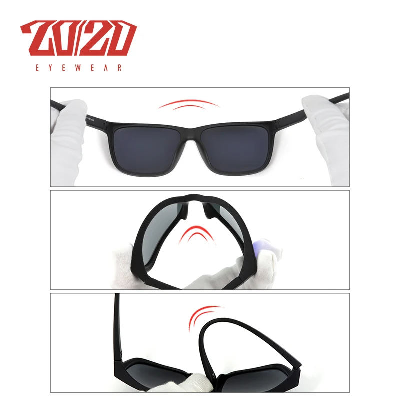 2020 Polarized Men's Sunglasses Spring Hinger Men Women TPEE Material Style Male Sun Glasses Brand Design Oculos Driving Shades