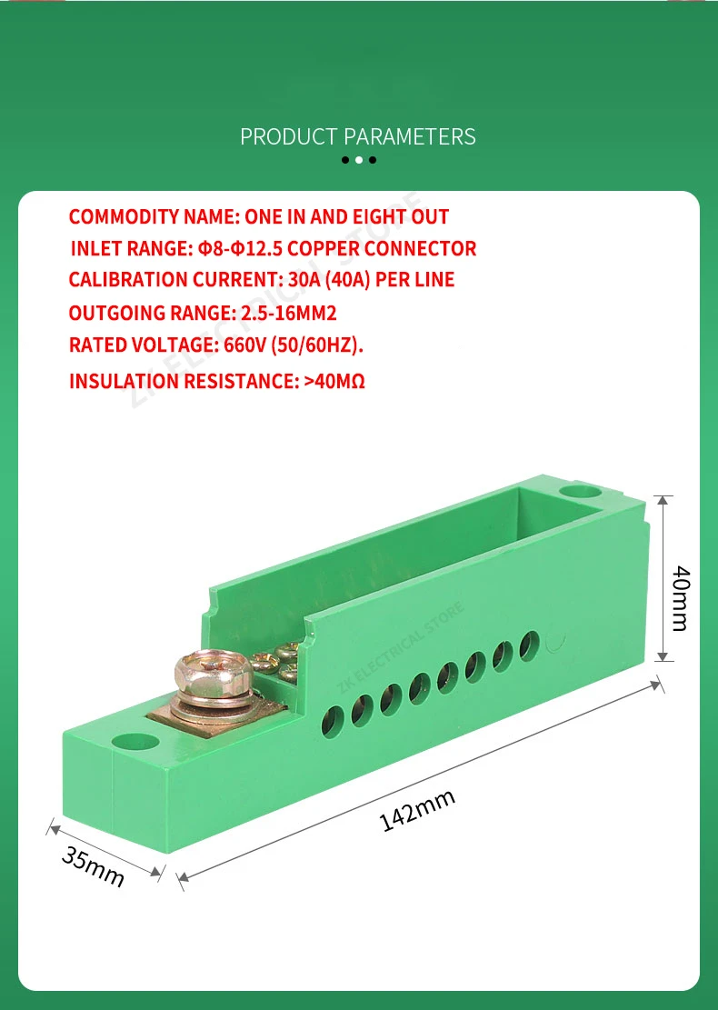 Junction Box, Verdeelkast, Nul Rij, Een Ingang En Meerdere Output, Junction Box, meter Terminal, Splitter, Draad Shunt