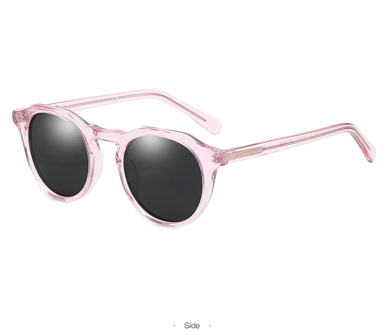 ZENOTTIC Mode Acetat Runde Polarisierte Sonnenbrille Vintage Schatten UV400 Neue Männer/Frauen Retro Damen Sonnenbrille 600001 S – Detail 21