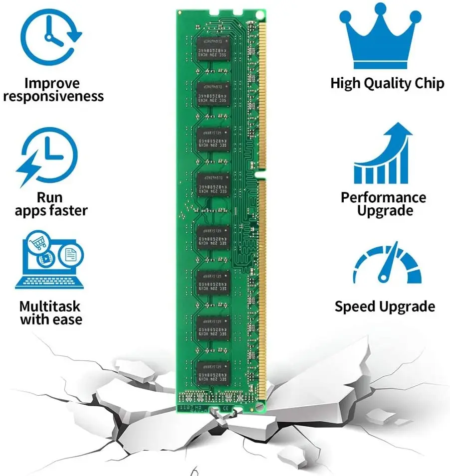 DDR3 2GB  4GB  8GB 1333MHZ 1600MHZ PC3-10600 12800 DIMM Desktop Computer Memory Module RAM 240PIN 1.5V Low Voltage