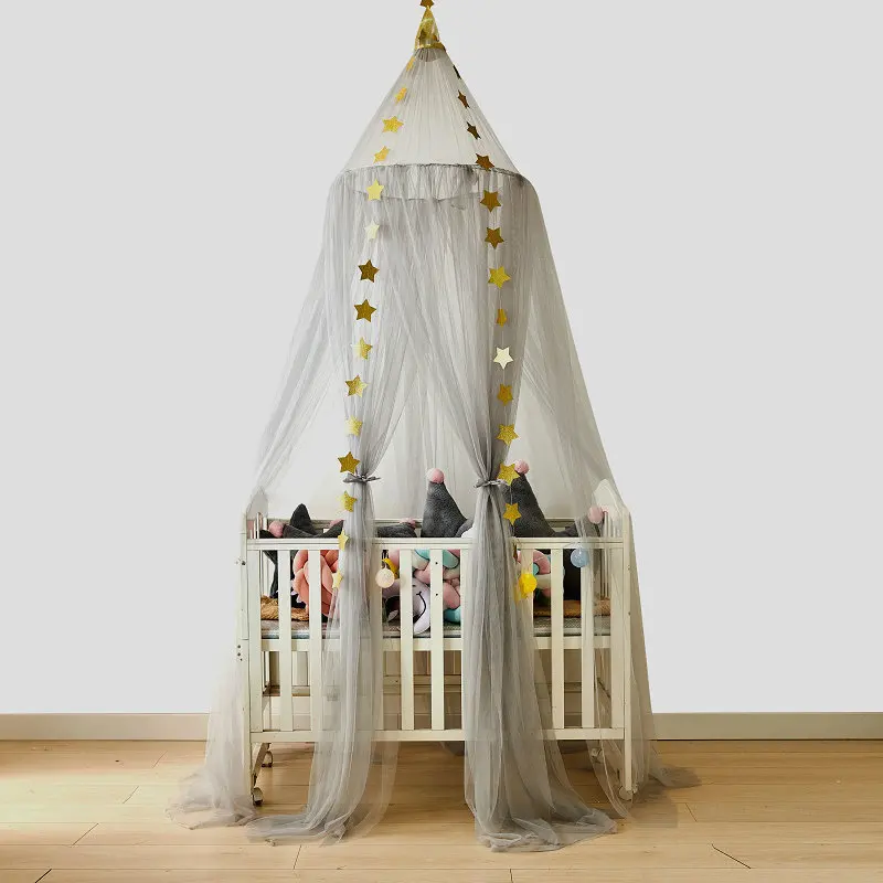 Baby Bed Canopy Mosquito Net Crib Netting Tent Curtains Tent Curtain Bedding Round Dome Tent Room Decor