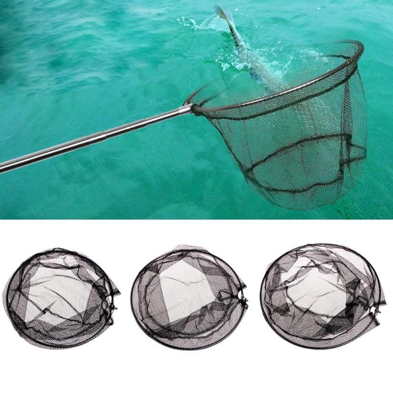 

2024 Top Stainless Steel Frame Fishing Folding for Nets Brail for Head Round Mesh Accesso