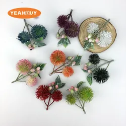 8 colors Artificial acanthosphere Plastic Flower Heads Decorative Flowers For Diy Wedding Home Party Bouquet Decoration
