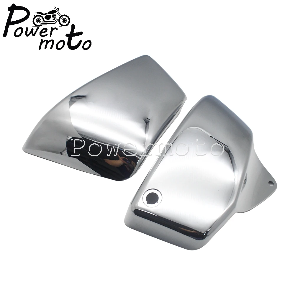 Chrome Motorcycle Accessories ABS Plastic Side Battery Fairing Covers Protection For Honda VT1100 Shadow ACE Aero Sabre 99-08