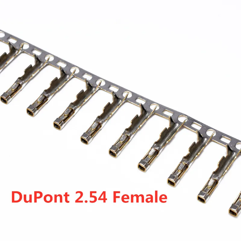 100pcs Dupont Plastic Shell 2.54mm Single /Double Row Dupont Connector 1P/2P/3P/4P/5P/6P/7P/8P/9P/10P 2*4pin/2*5pin Housing