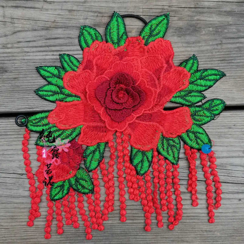 Guantes de pantalla táctil 3D para mujer, conjunto de anillo y pulsera Retro con flores, accesorios de vestir para fiesta en casa, decoraciones