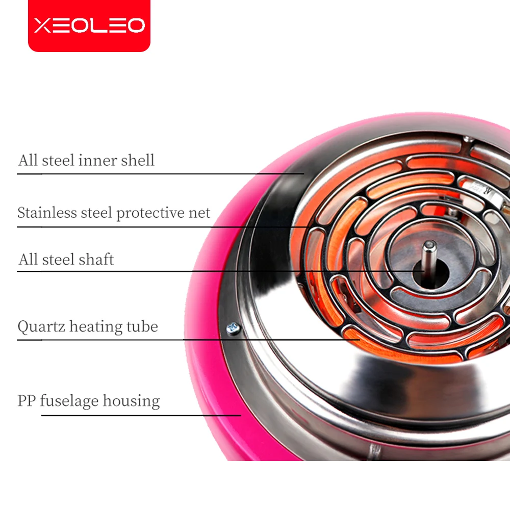 XEOLEO Candy Floss Machine Mini Electric DIY Sweet Cotton Candy Maker For Cotton Candy Sweet Floss Food Processors Machine Kids