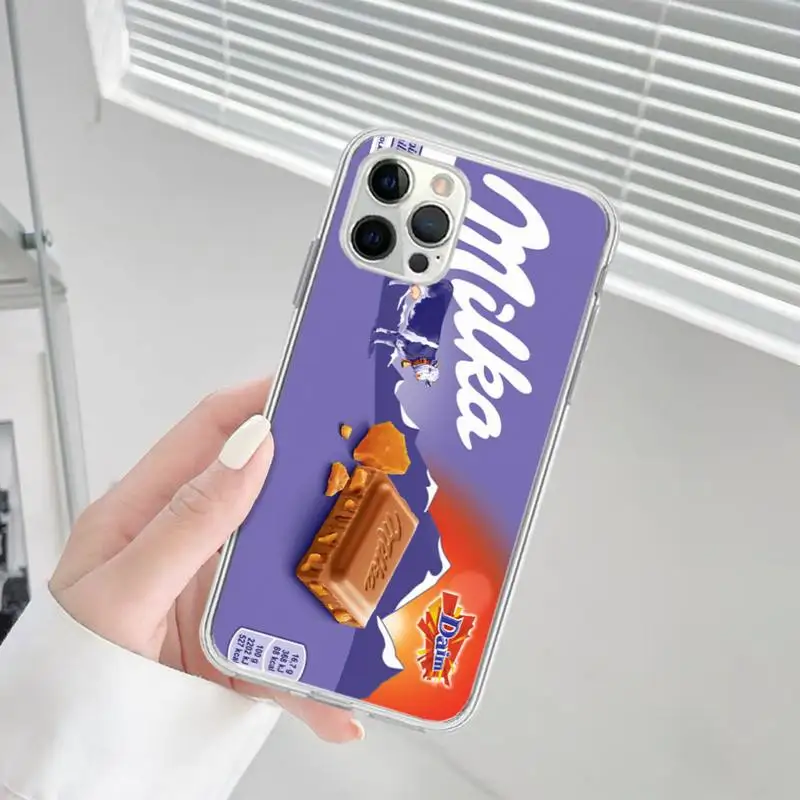 Trend Chocolate Milka Box Phone Case for iPhone 13 12 mini 11 pro Xs max Xr X 8 7 6 6s Plus 5s cover