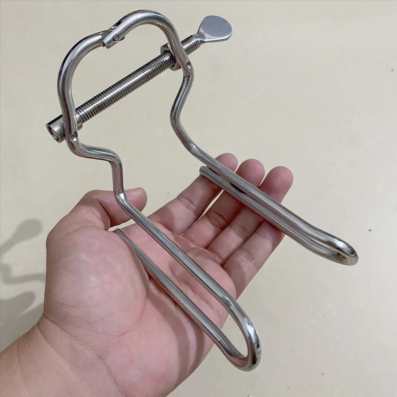 Sex Toy Adjustable Anal Vaginal Expander Anal Plug Metal Bdsm Male urethra Dilator Speculum Enema Anus Butt Plug Adult Game BDSM