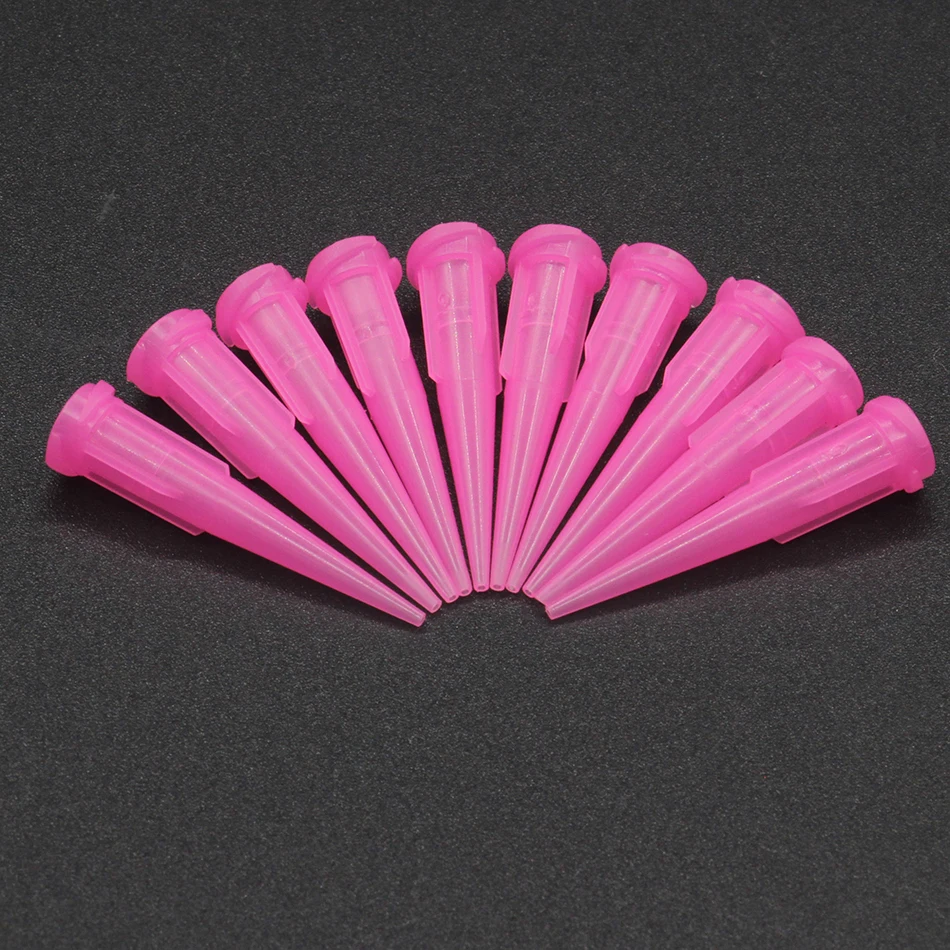 100PCS 14G-25G TT assorted Plastic Conical Smoothflow Tapered Needle/Tips Dispense Tips set Glue dispensing nozzle