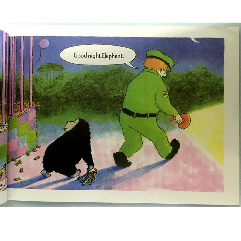 Good Night,Gorilla by Pegggy Rathmann 교육용 영어 그림책, 학습 카드, 이야기 책, 아기, 어린이 선물